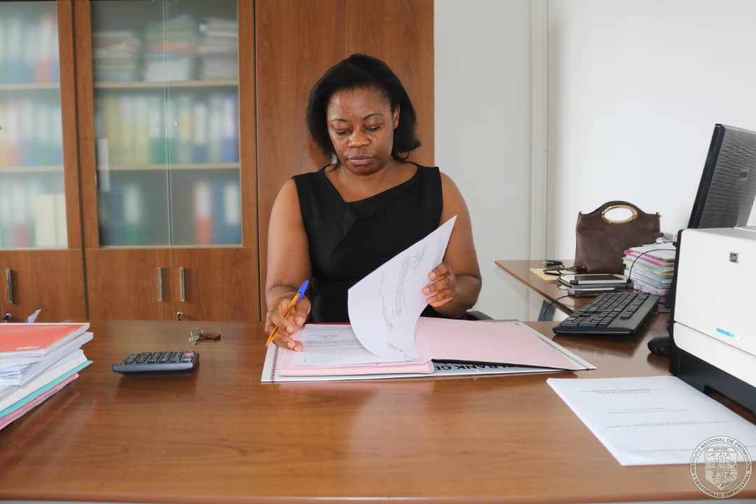 Coordinadora de la secretaria General; Maribel Nchama